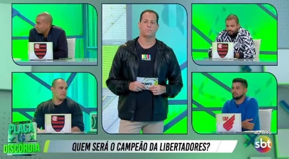 Cicinho crava Athletico-PR campeão da Libertadores e discute com Emerson Sheik, ex-Flamengo
