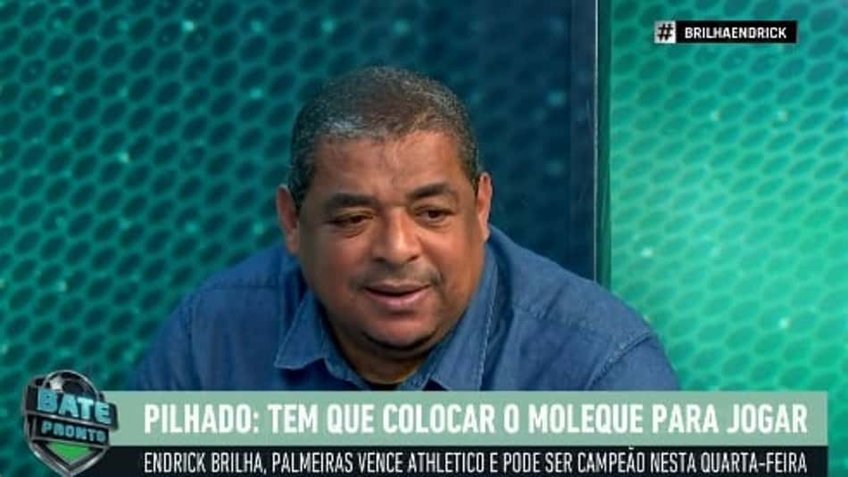 Vampeta analisa futuro de Endrick no Palmeiras: 'Eu vendo na hora'