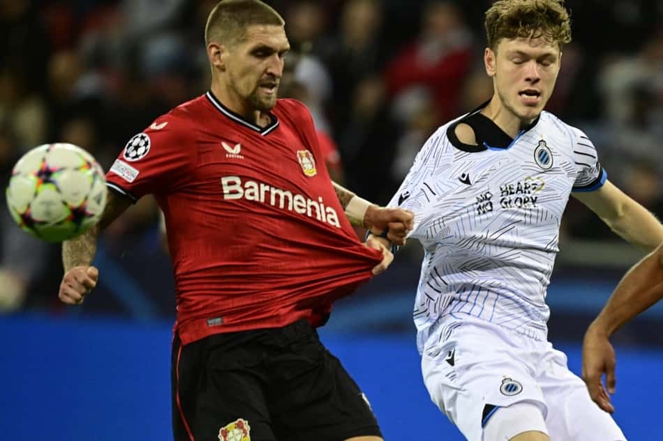 Champions League: Bayer Leverkusen empata com o Brugge e garante vaga na Liga Europa
