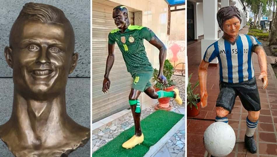 Estátua de Sadio Mané viraliza e é mais uma a virar meme na web