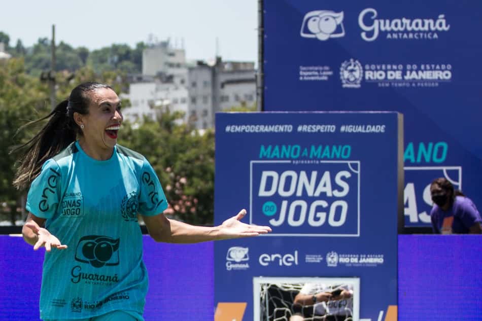 Marta é destaque do 'Mano a Mano – Donas do Jogo', em Niterói