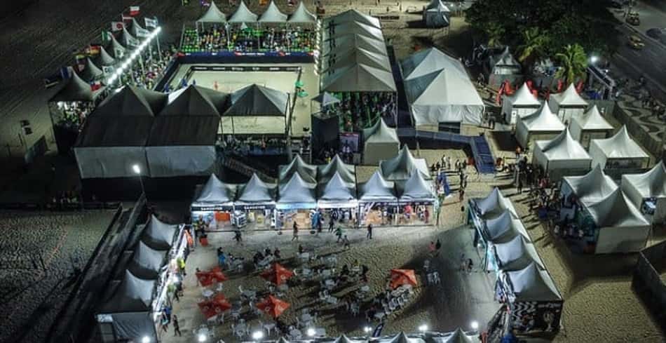 Arena na Praia de Copacabana