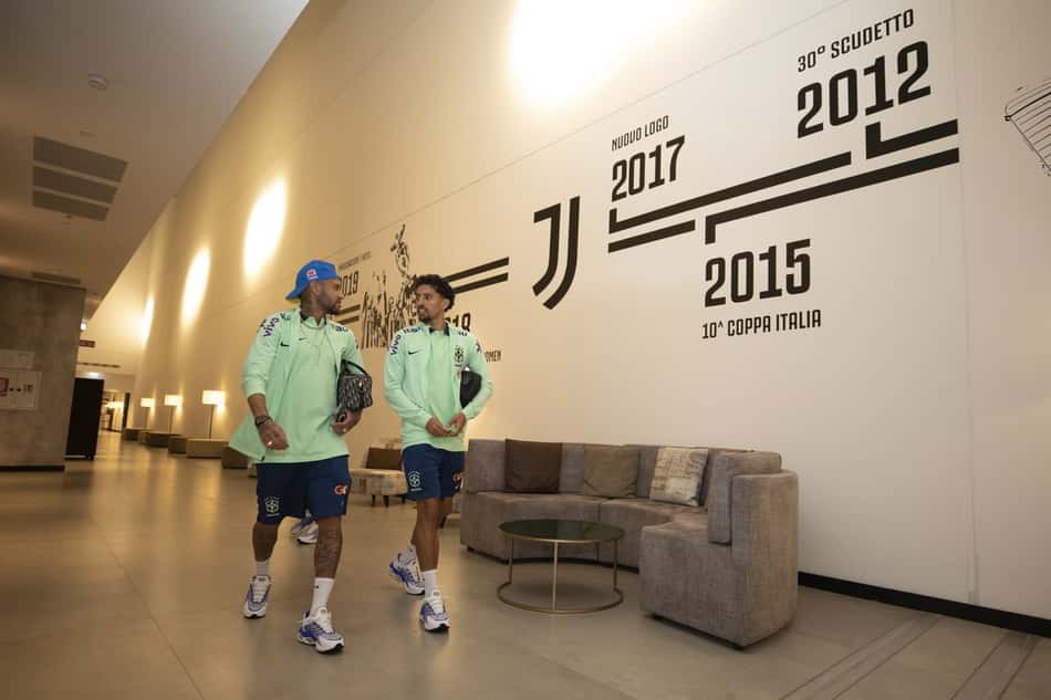 Seleção Brasileira: Neymar e Marquinhos chegam e completam grupo em Turim