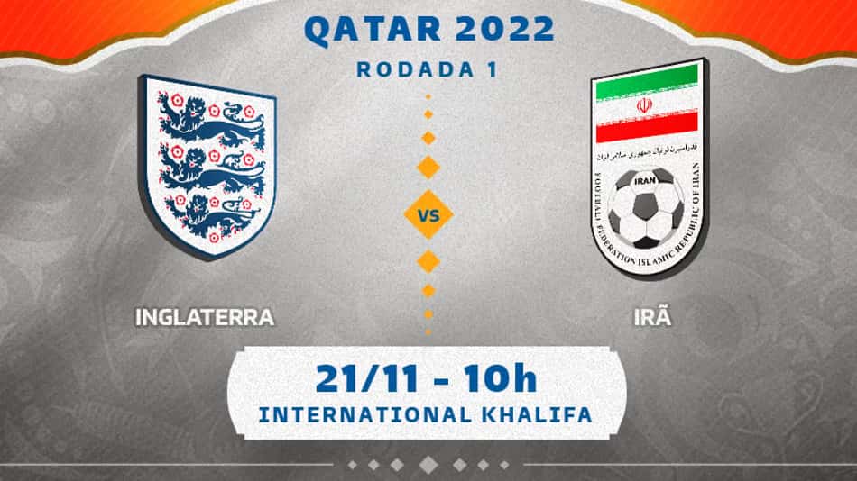 Inglaterra x Irã: onde assistir, prováveis times e desfalques do segundo jogo da Copa do Mundo