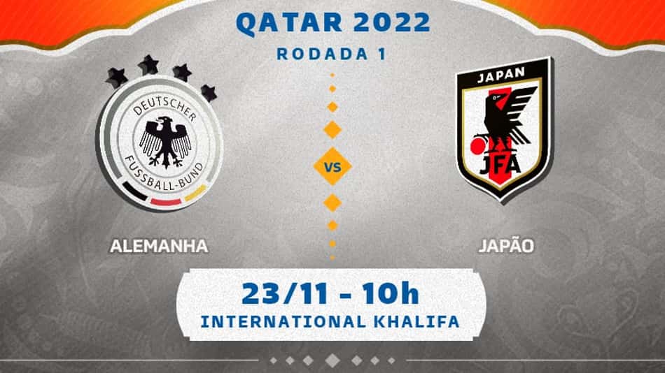 Alemanha x Japão: onde assistir, horário e escalações da estreia das seleções na Copa do Mundo 2022
