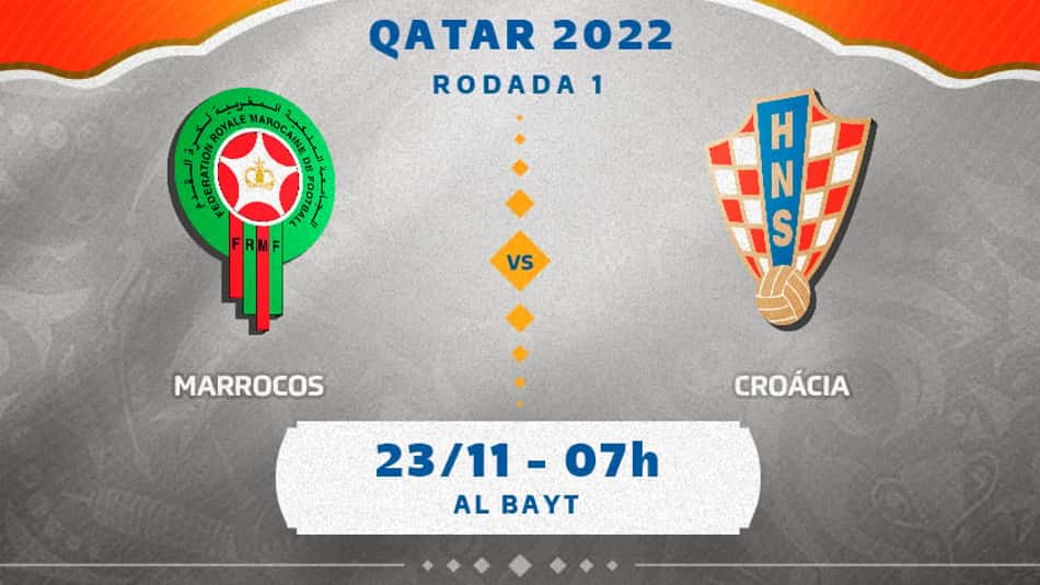 Marrocos x Croácia: onde assistir, prováveis times e desfalques do jogo da Copa do Mundo