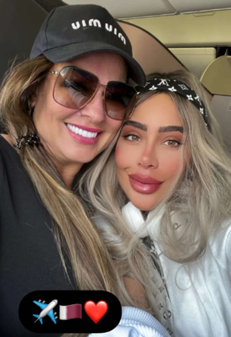 Mãe e irmã de Neymar - Qatar