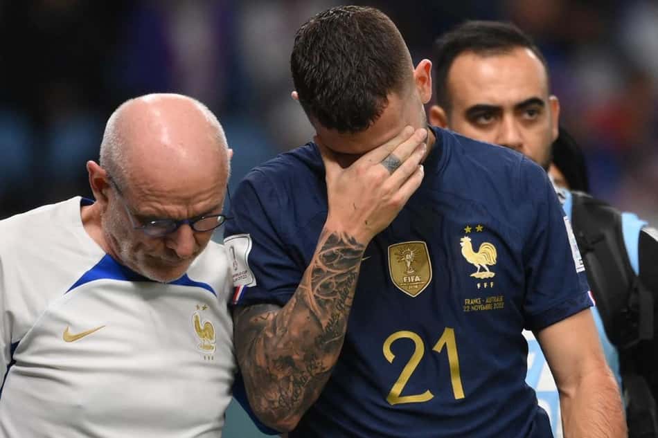 Após lesão, titular da França irá voltar à Europa e seleção seguirá na Copa do Mundo com 24 jogadores