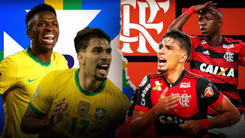 Da Gávea ao Qatar: crias do Flamengo, Vini Jr e Lucas Paquetá reeditam dupla de sucesso na Seleção