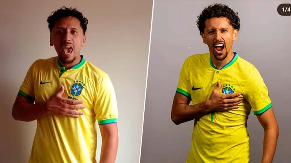 Sósia de Marquinhos explica origem da brincadeira e projeta o hexa: 'Bem confiante'