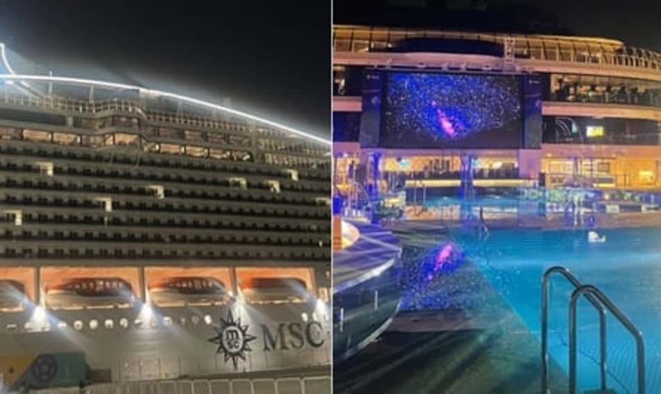 Ao lado da família, esposa de jogador da Seleção Brasileira se hospeda em cruzeiro de luxo no Qatar