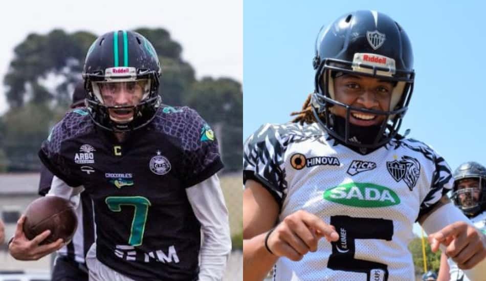 Roggasch x Aguinaga: veja os números dos quarterbacks norte-americanos no Brasileirão da CBFA