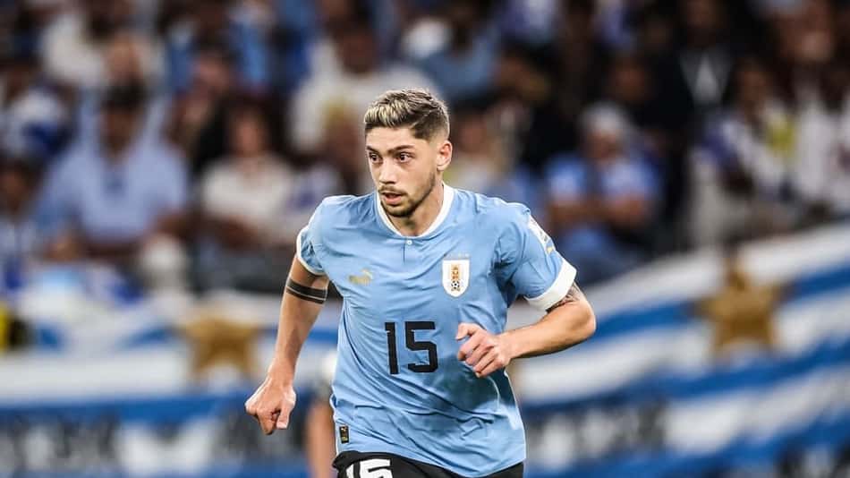Valverde é o jogador mais valioso do Uruguai na Copa do Mundo do Qatar
