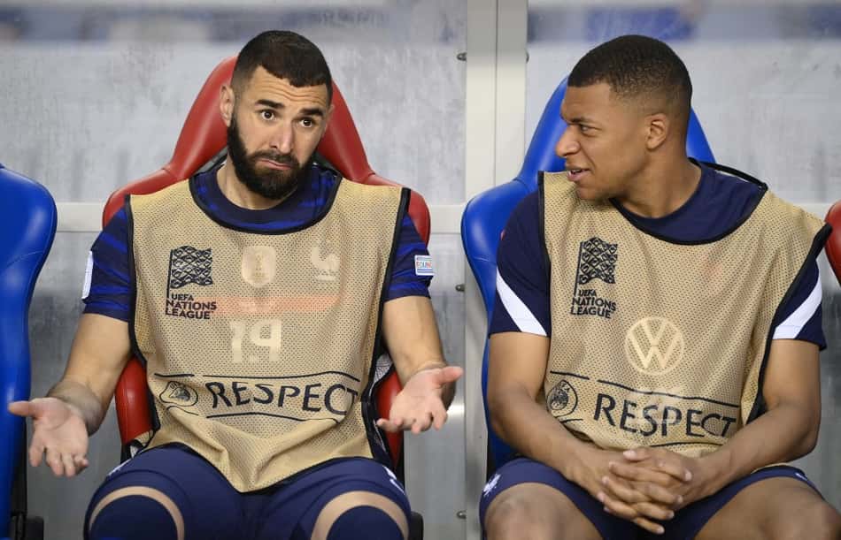 Benzema -Mbappé França Copa do Mundo