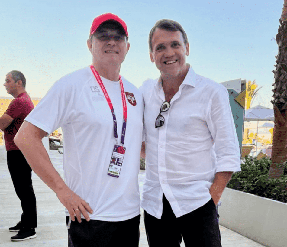 Petkovic visita concentração da seleção da Sérvia no Qatar