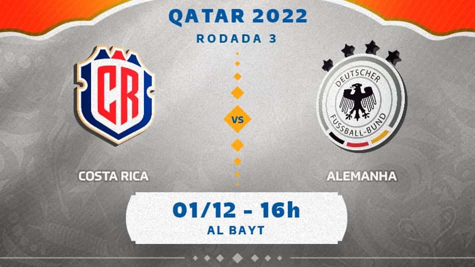 Alemanha x Costa Rica: onde assistir, escalações e desfalques do jogo do Grupo E da Copa do Mundo