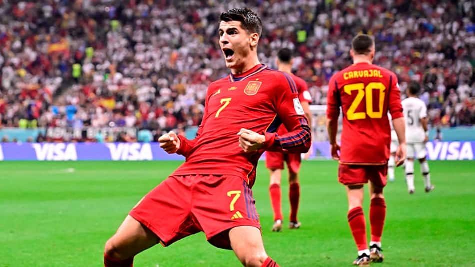 Morata valoriza ponto conquistado pela Espanha contra a Alemanha, mas prega: 'Temos que seguir trabalhando'