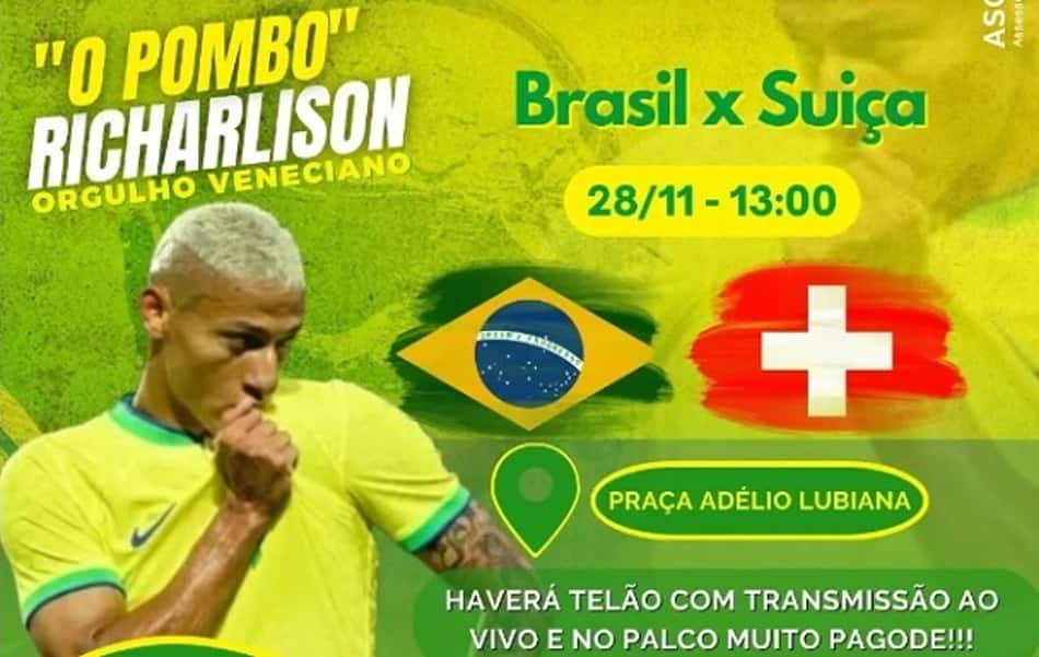 Cidade natal de Richarlison prepara 'festa na praça' em apoio ao atacante da Seleção Brasileira