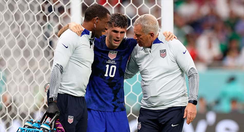 Do hospital, Pulisic ameniza lesão e confirma presença nas oitavas contra a Holanda