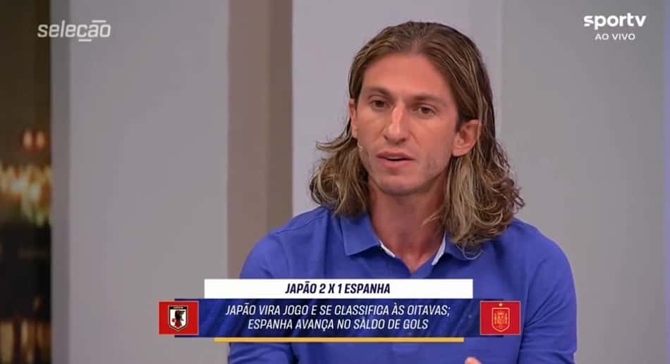 Filipe Luis critica falta de criatividade da Espanha na Copa: 'Falta um Vini Jr.'