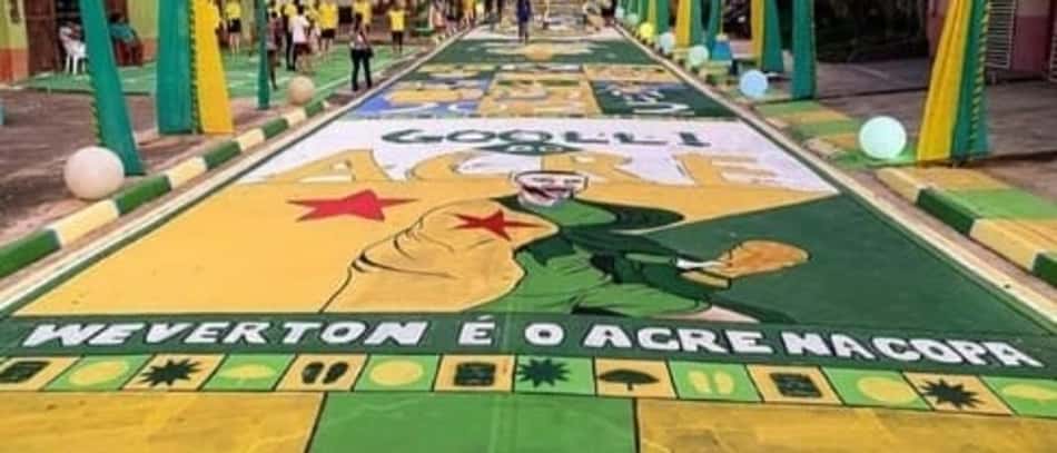 Idolatria: rua no Acre faz homenagem ao goleiro Weverton, da Seleção Brasileira