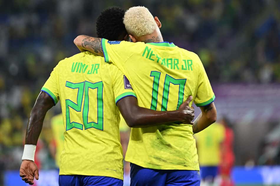 Brasil x Coreia do Sul - Vini jr e Neymar