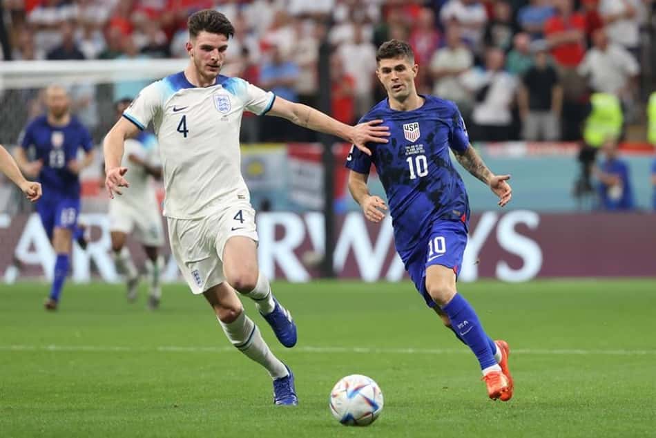 Inglaterra 0 x 0 Estados Unidos - Copa do Mundo 2022 - Declan RIce