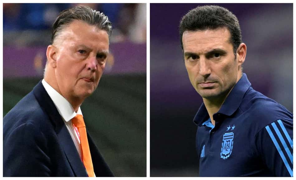 Holanda x Argentina: técnico mais velho da Copa, Van Gaal enfrenta Scaloni, o mais novo
