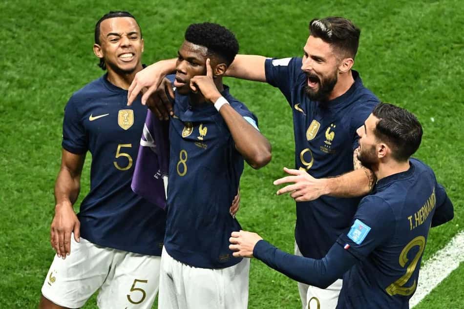 Tchouaméni, da França, comemora gol contra Inglaterra com homenagem a ex-atacante do Internacional