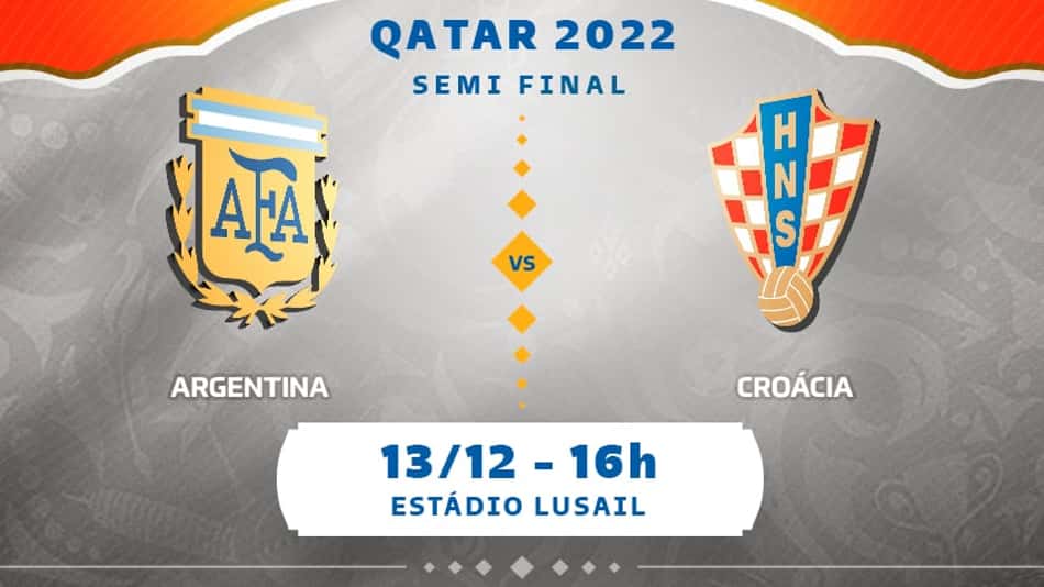 Argentina x Croácia: como assistir ao jogo ao vivo, online e pelo celular?