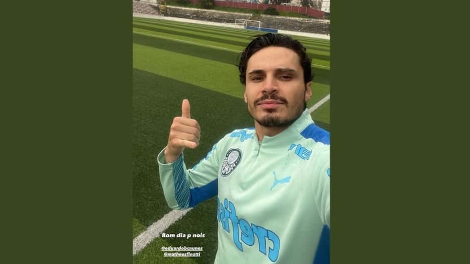 Raphael Veiga faz treinos remotos da pré-temporada do Palmeiras
