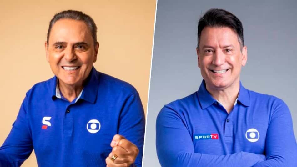 Áudio de Luiz Carlos Jr vaza em transmissão de Luis Roberto na Globo