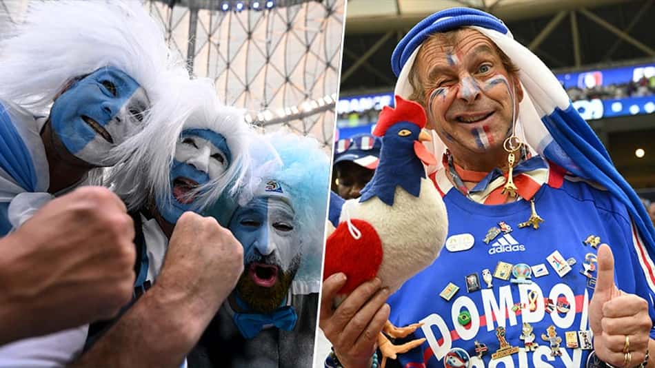 Clima de decisão! Veja imagens das torcidas chegando no estádio para a final da Copa do Mundo