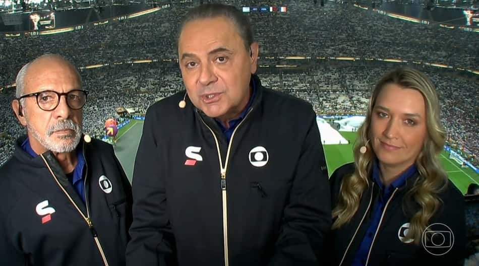 'Trilha sonora das nossas vidas': Luis Roberto rouba a cena no pré-jogo da final ao homenagear Galvão
