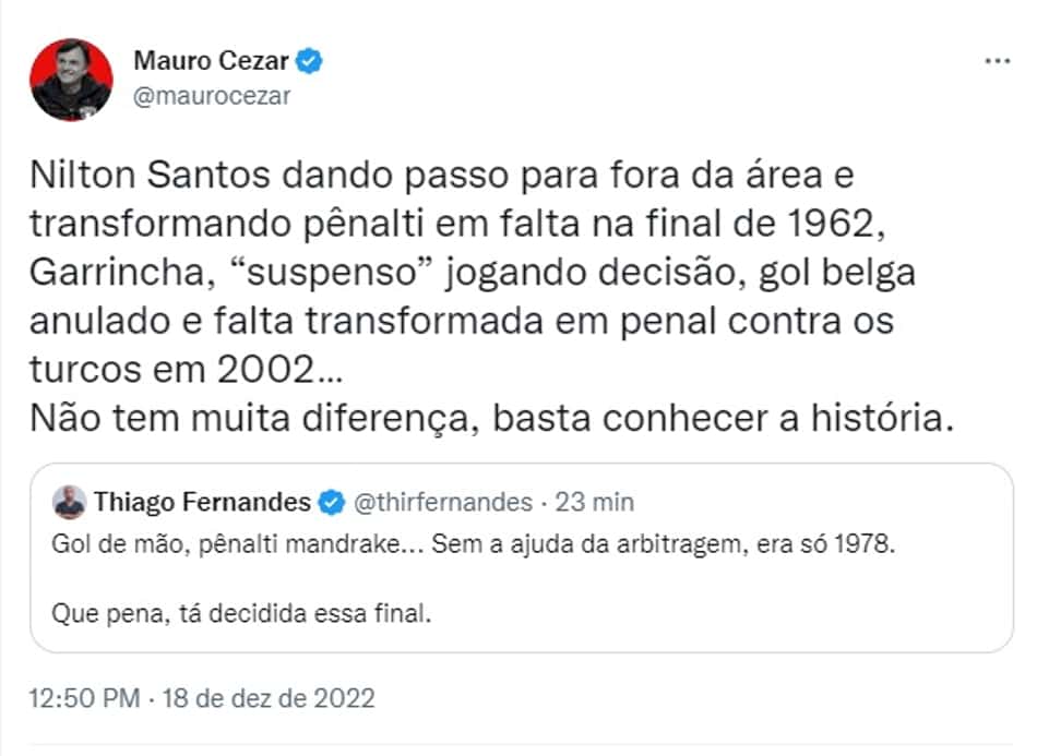 Mauro Cezar - Twitter