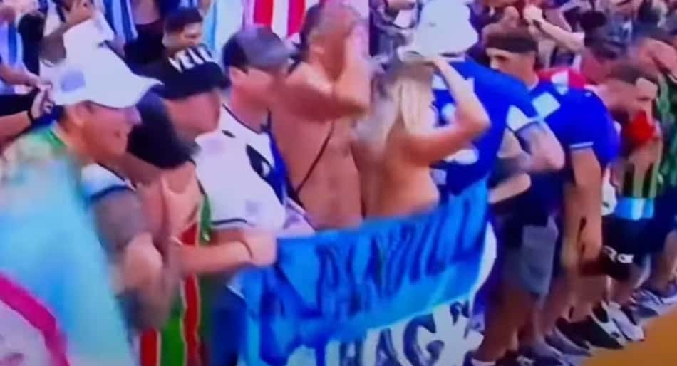 Jornais internacionais repercutem 'sumiço' de mulher que fez topless na final da Copa do Mundo