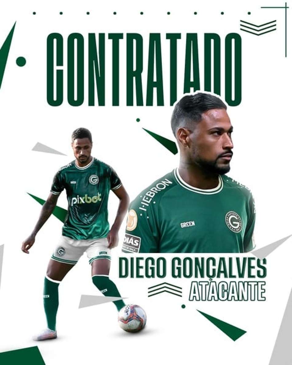 Goiás anuncia a contratação do atacante Diego Gonçalves, ex-Botafogo