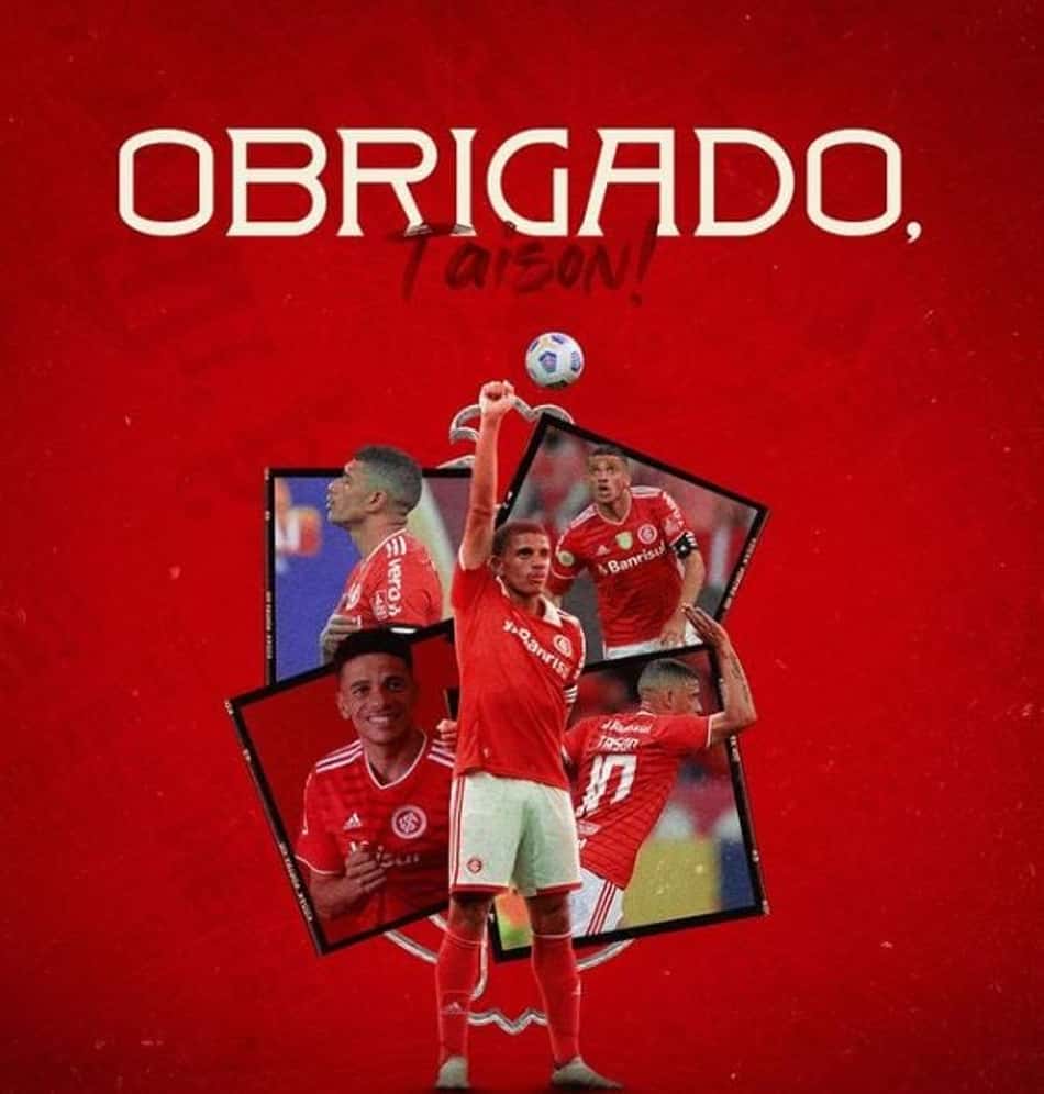 Internacional oficializa a saída de Taison, que tem proposta de clube europeu