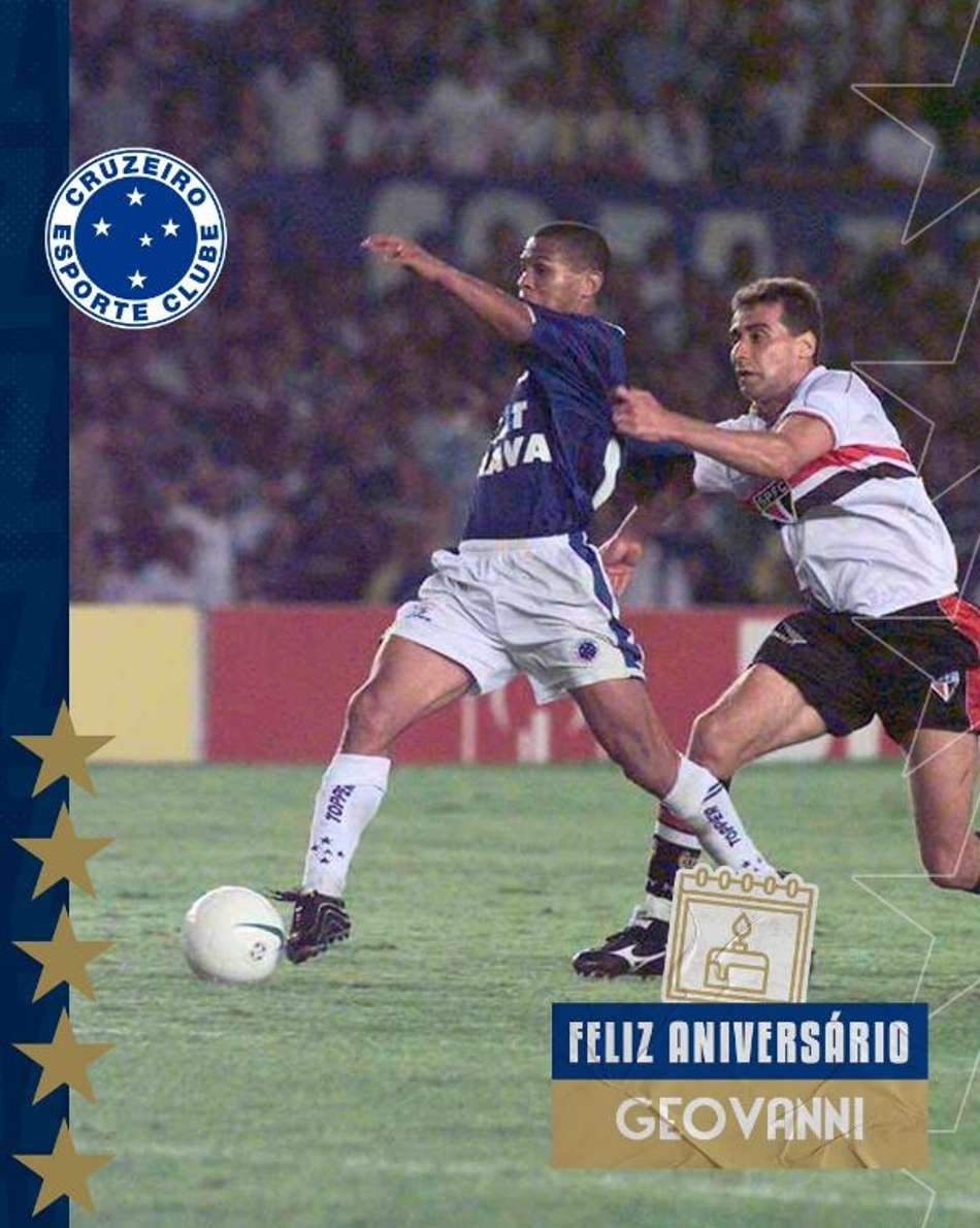 Cruzeiro relembra 'gol salvador' de Geovanni para celebrar aniversário do ex-atacante