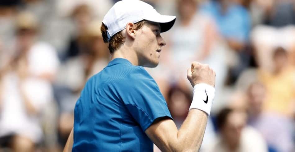 Jannik Sinner na estreia do Australian Open