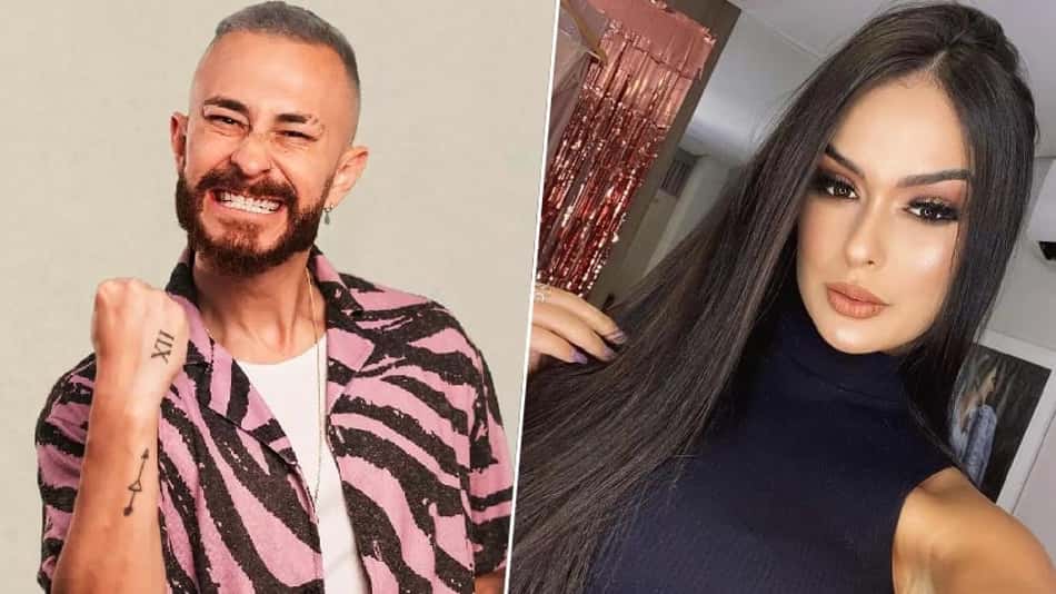 Fred, do Desimpedidos, com Larissa, do BBB 23.