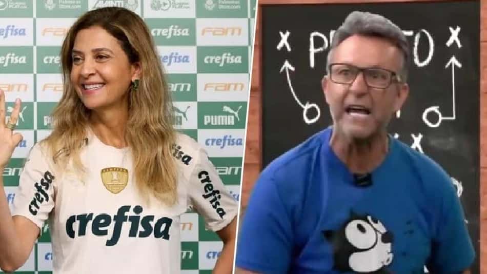 Neto detona Leila Pereira, presidente do Palmeiras: 'Acha que futebol é faculdade'