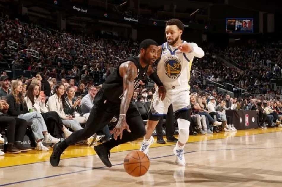 Kyrie Irving dá show e Nets vira contra Warriors