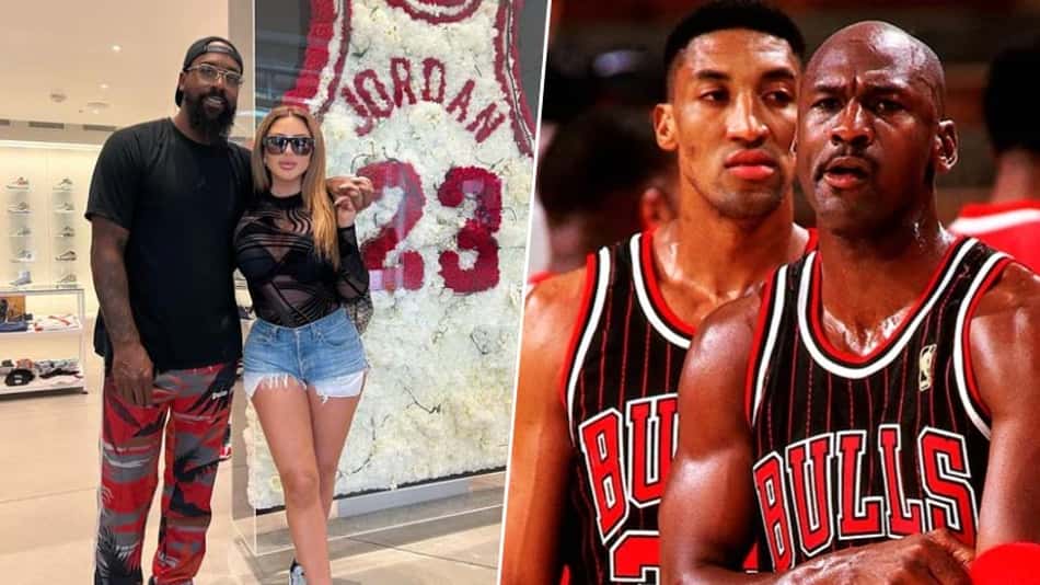 Filho de Michael Jordan engata romance com ex-esposa de Scottie Pippen, parceiro do pai no Bulls