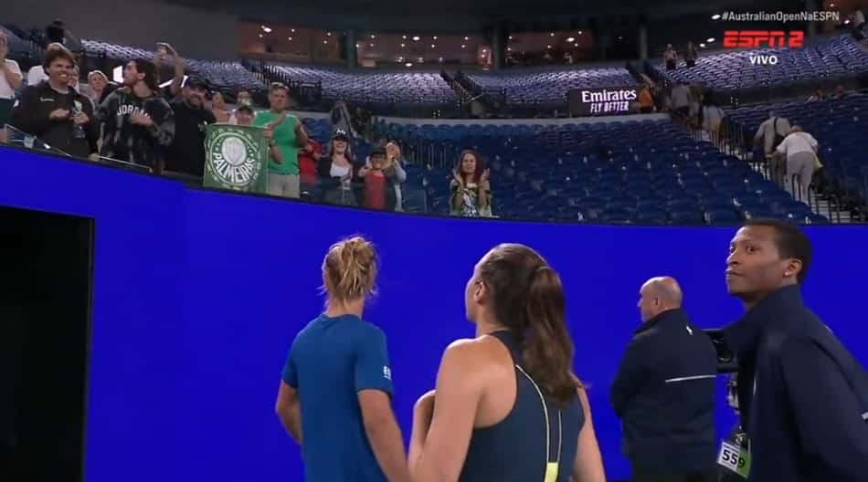 Ex-presidente do Palmeiras marca presença no Australian Open e vira assunto na web após reações