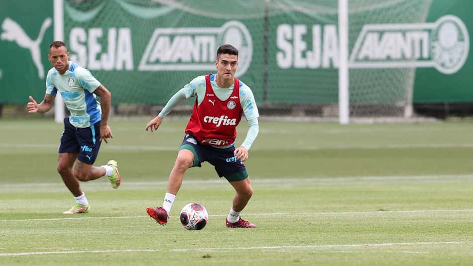 Treino Palmeiras Breno Lopes e Atuesta