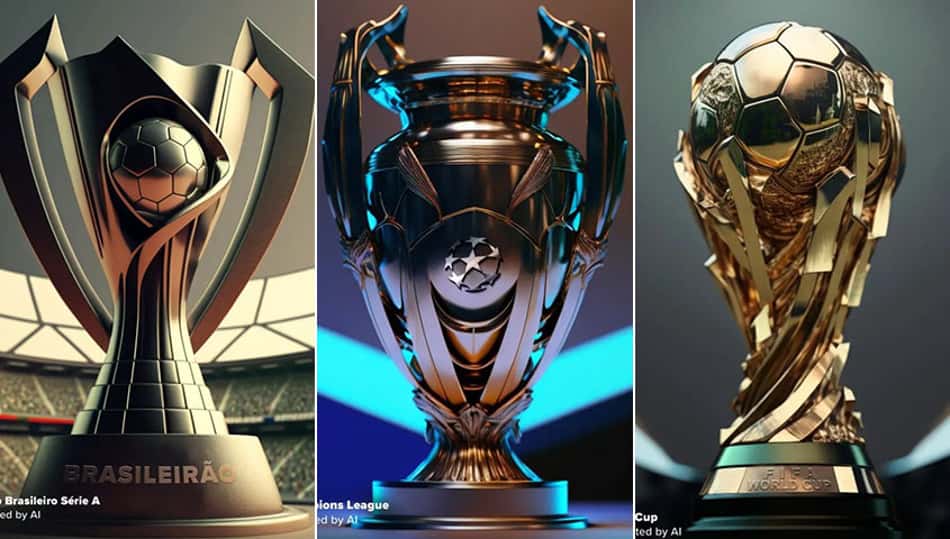 Web Stories – Taças do futebol são recriadas por Inteligência Artificial