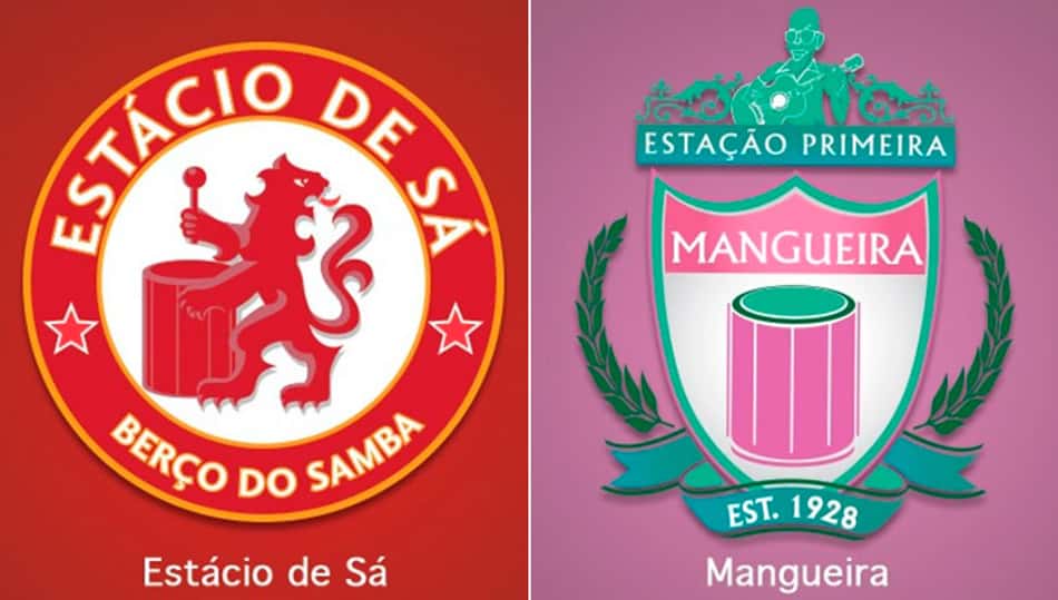 Designer mistura escudos de escolas de samba e clubes de futebol; veja