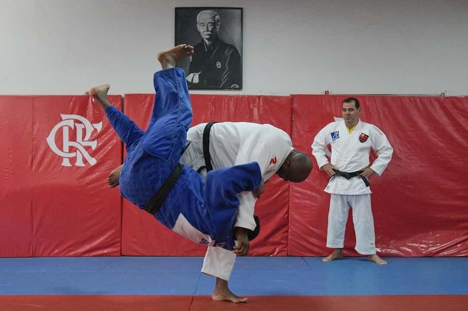 Bicampeão olímpico de judô, Teddy Riner treina no Flamengo