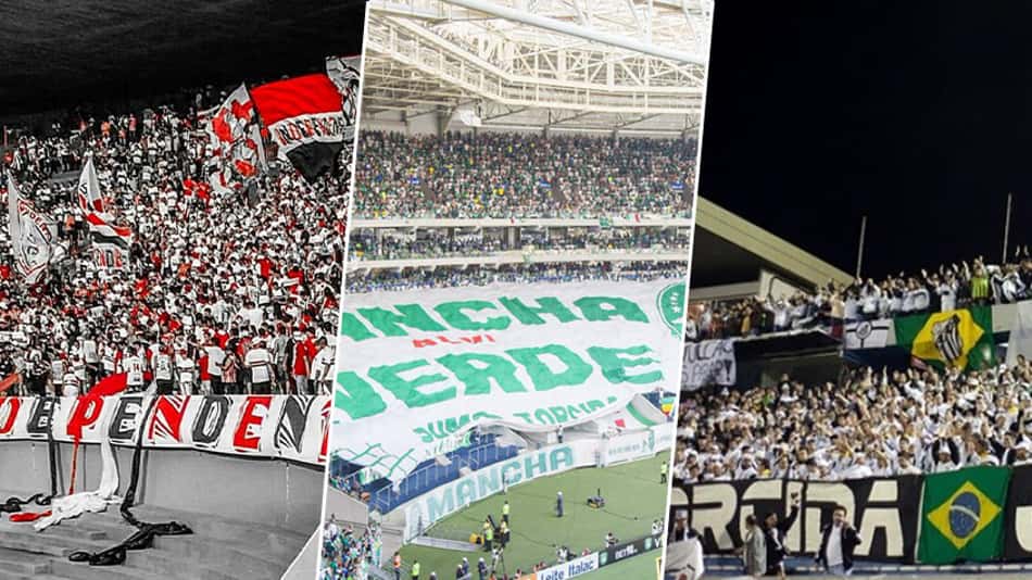 Por fim da torcida única e mais liberações em estádios, organizadas de São Paulo, Palmeiras e Santos 'selam a paz'